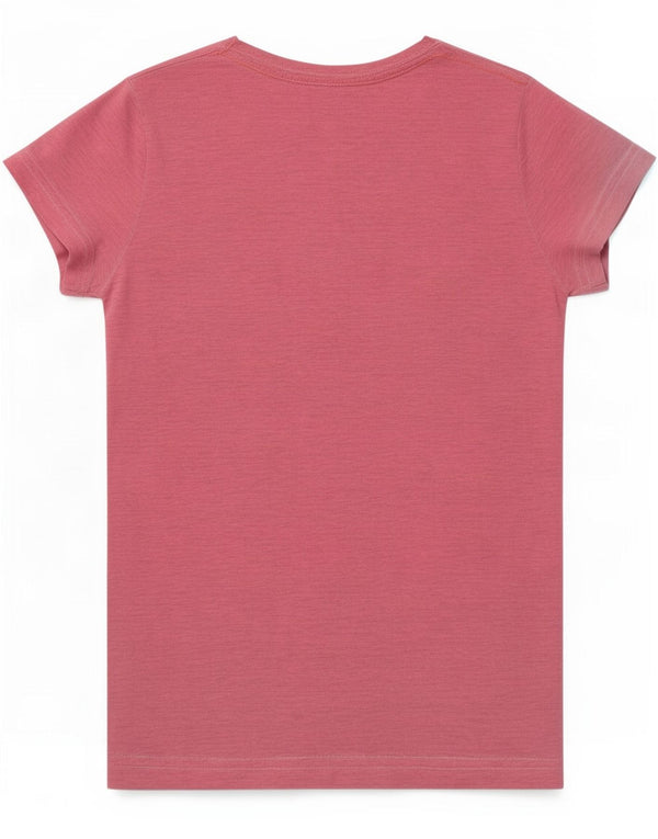 Superdry Damen Grafik-T-Shirt-Oberteil UK 6 XS Rosa gefleckte Baumwolle