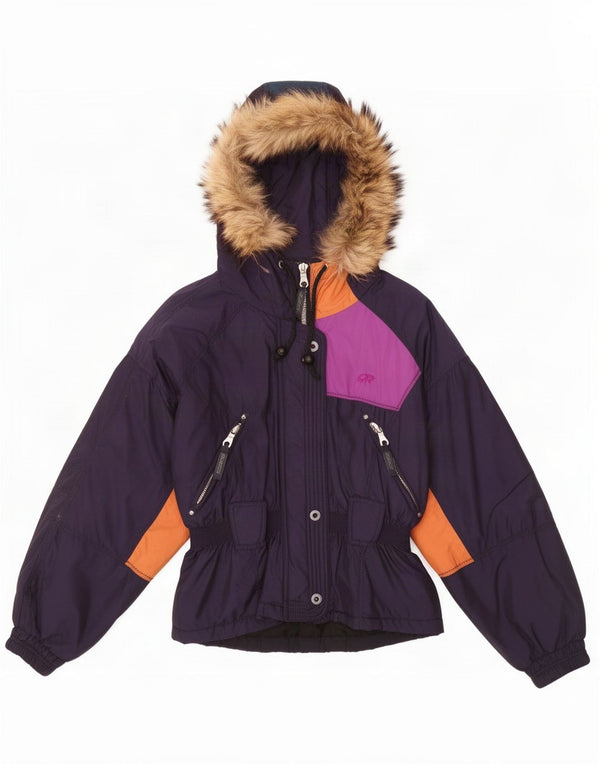 Gigi Rizzi Damen Windjacke IT 42 Medium Navy Blue Colourblock