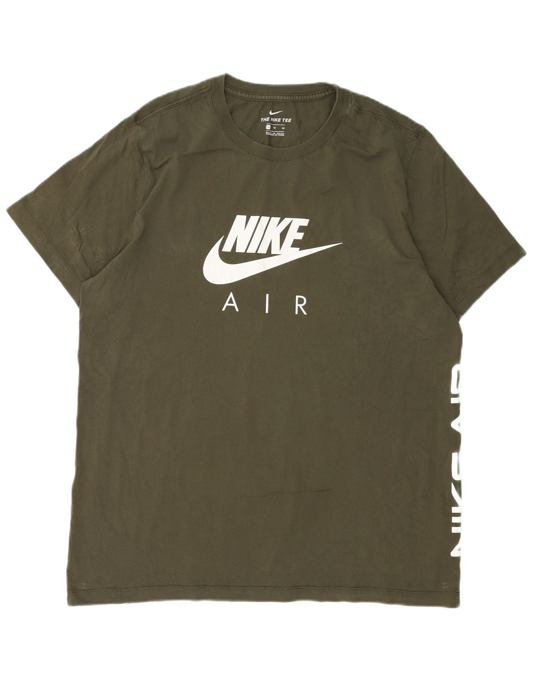 Nike Herren-T-Shirt mit Grafik, XL, grüne Baumwolle