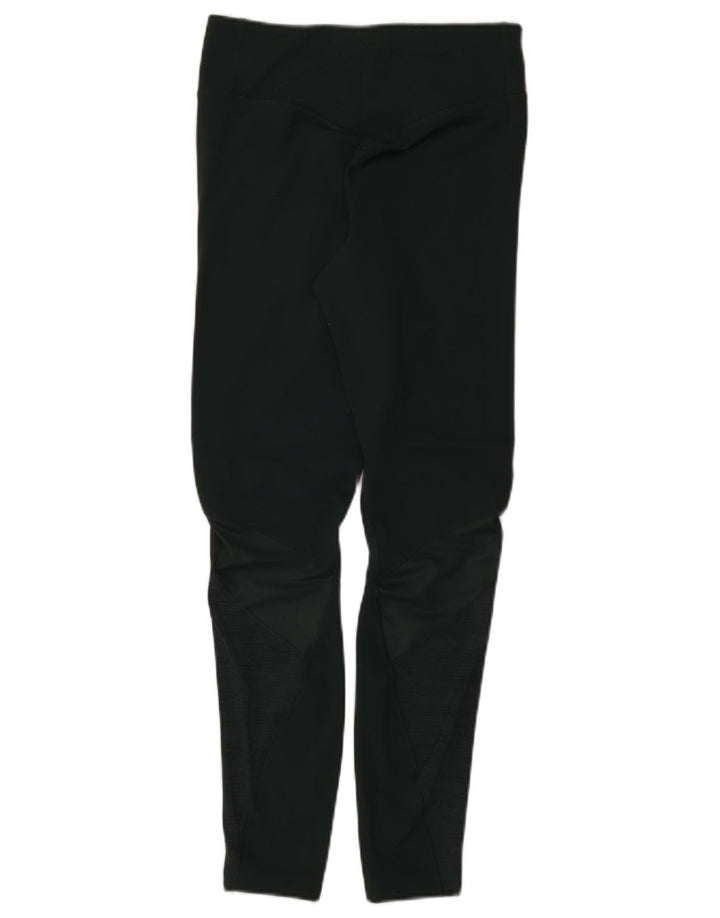 NIKE Damen Dri Fit Leggings UK 12 Mittelgrünes Nylon