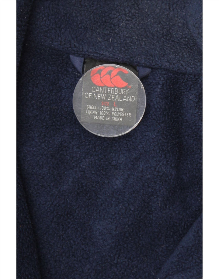 CANTERBURY Herren-Windbreaker-Mantel, UK 40, großes marineblaues Nylon