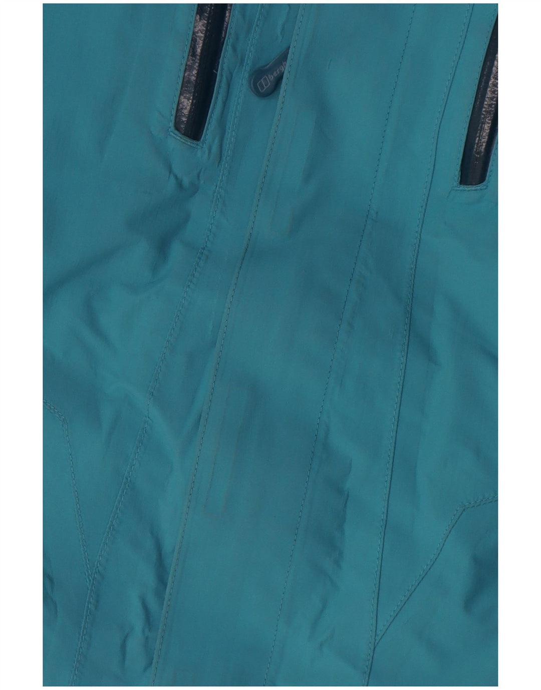 Berghaus Damen-Regenjacke mit Kapuze, übergroß, UK 10, Größe S, blau, Nylon