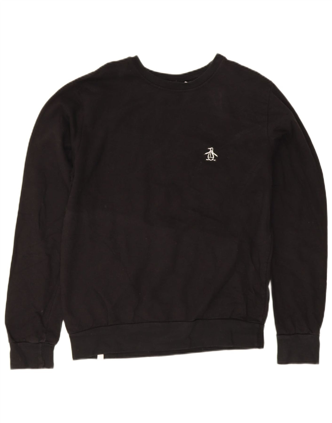Penguin Herren-Sweatshirt, mittelgroß, schwarze Baumwolle