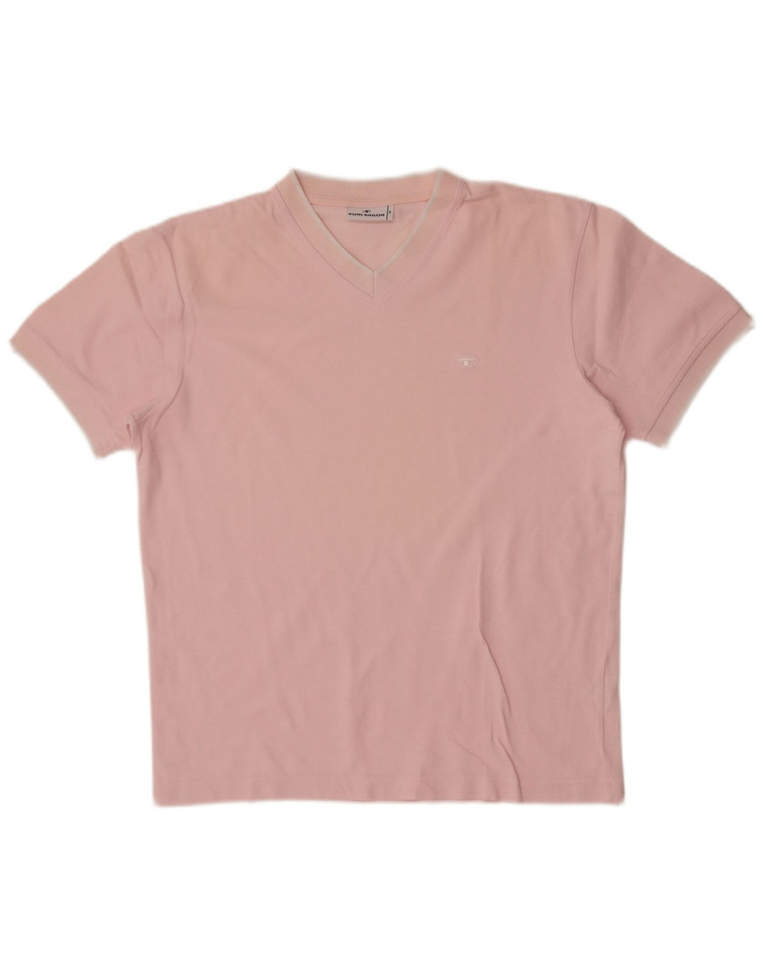 Tom Tailor Herren T-Shirt Top Mittelrosa Baumwolle