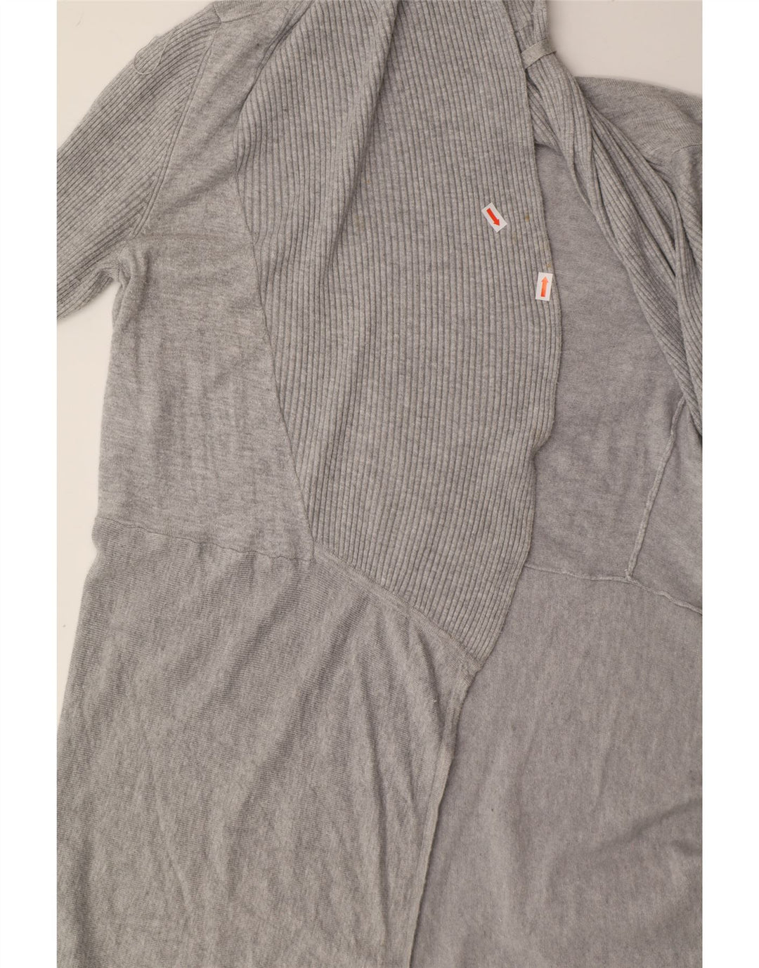 LAURA ASHLEY Womens Longline Open Cardigan Sweater UK 12 Medium  Grey Vintage Laura Ashley and Second-Hand Laura Ashley from Messina Hembry 