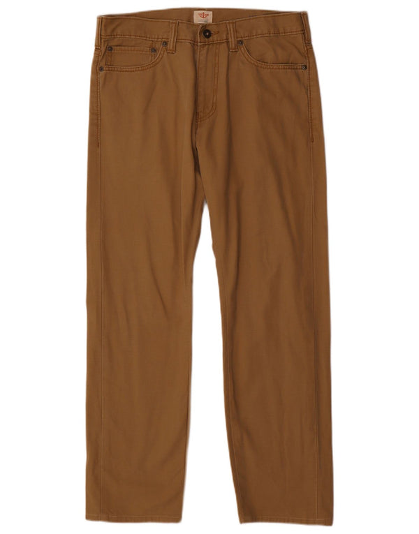 DOCKERS Gerade Freizeithose für Herren, W30, L27, Beige, Baumwolle