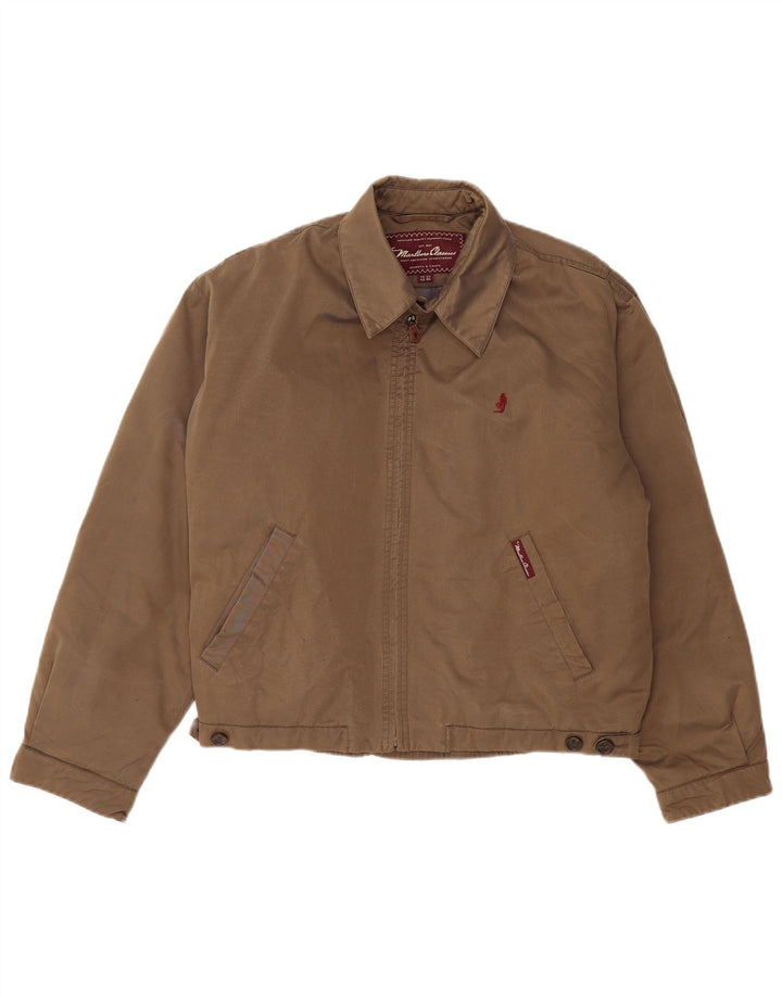 Marlboro Classics Herren Wattierte Jacke IT 50 Large Beige Baumwolle