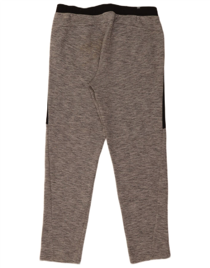 Puma Herren-Trainingshose, große graue Colourblock-Baumwolle