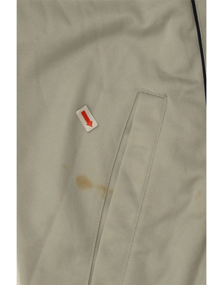 Asics Herren-Trainingsanzug-Top-Jacke 2XL Graues Colourblock-Polyester