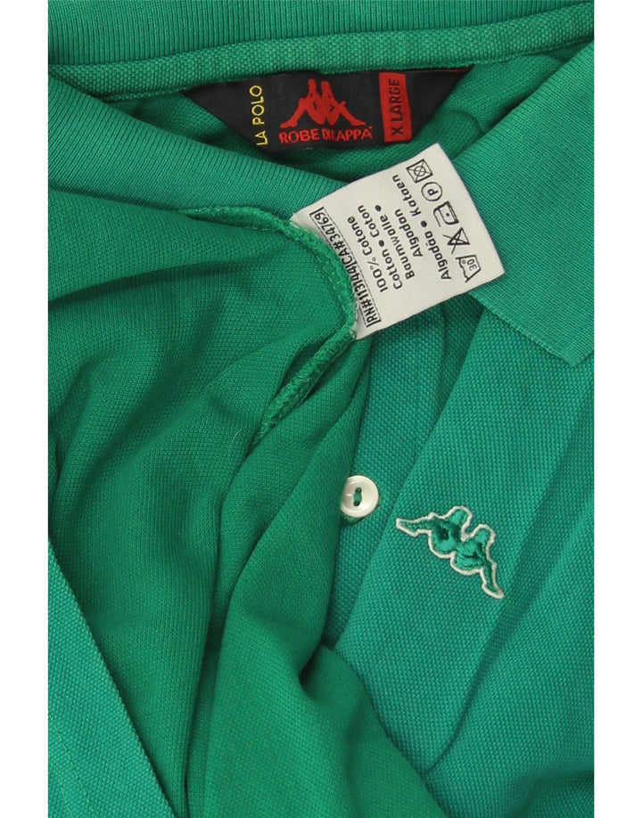 Kappa Herren Poloshirt XL Grüne Baumwolle