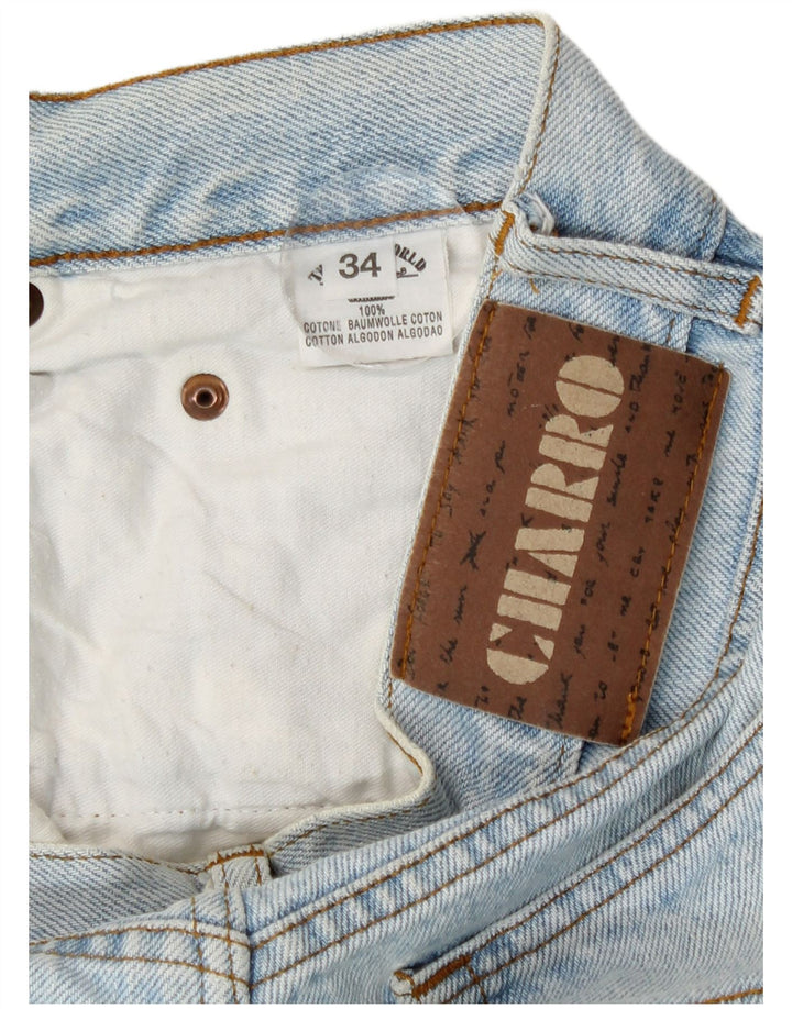 Charro Herren Straight Jeans W34 L29 Blaue Baumwolle