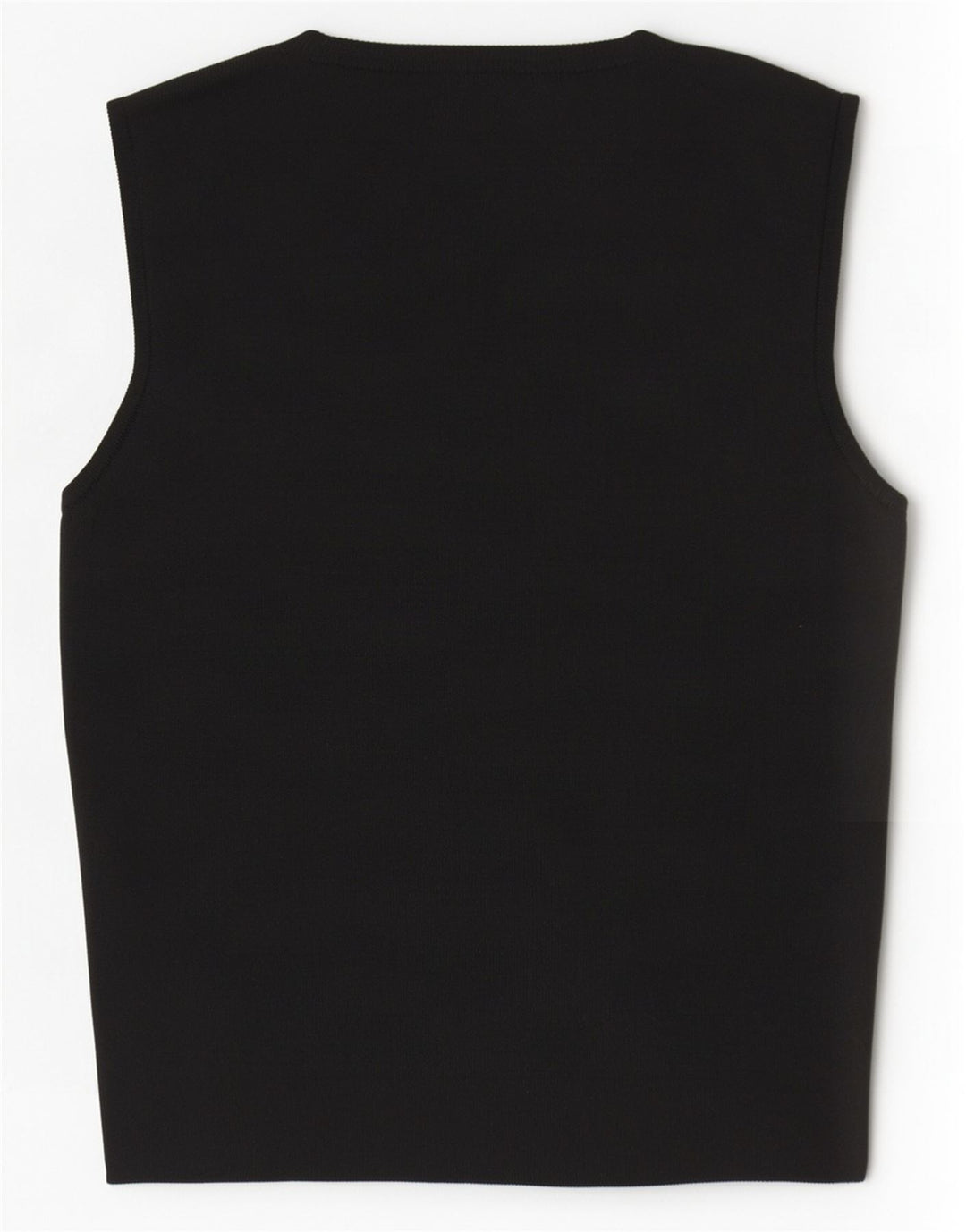 Zara Damen Crop Vest Top UK 8 Small Schwarz Polyester