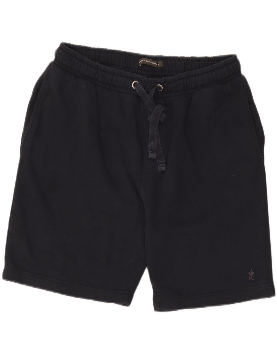 French Connection Herren-Sportshorts, groß, marineblaue Baumwolle