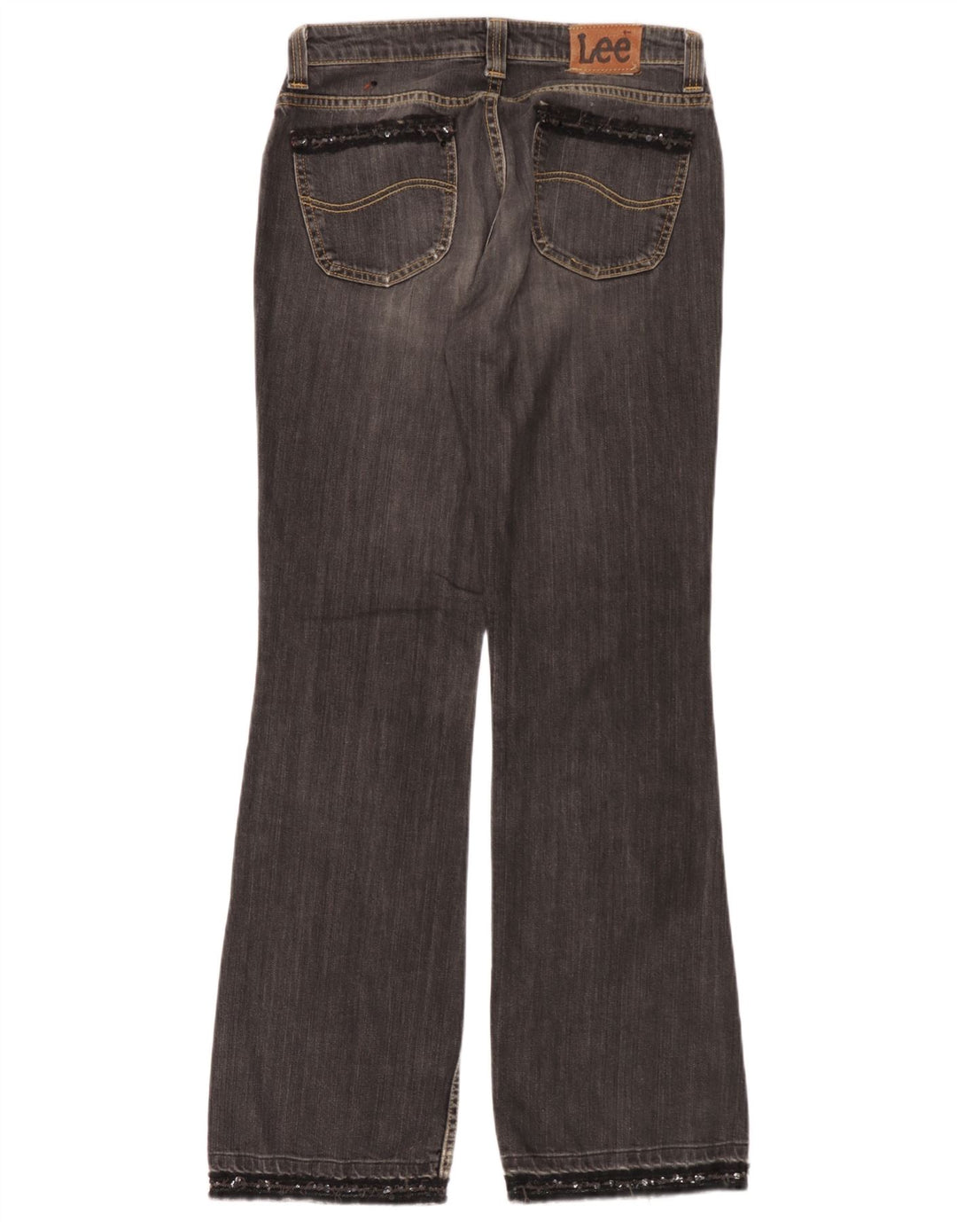 Lee Damen Desoto Bootcut Jeans W32 L33 Graue Baumwolle