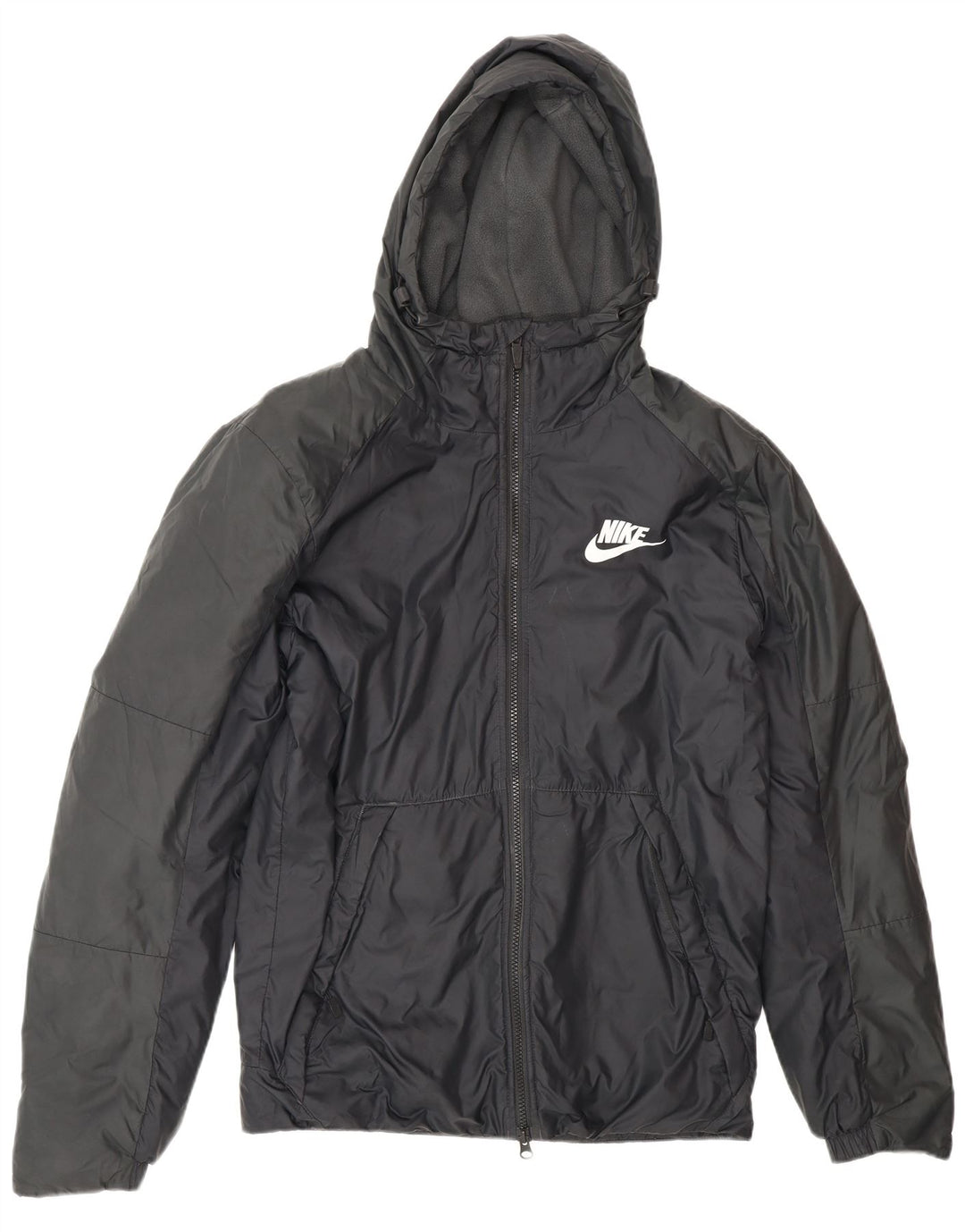 Nike Herren-Windbreakerjacke mit Kapuze, UK 36, Größe S, Schwarz, Polyester