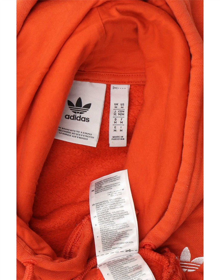Adidas Herren Kapuzenpullover Mittelorange Baumwolle