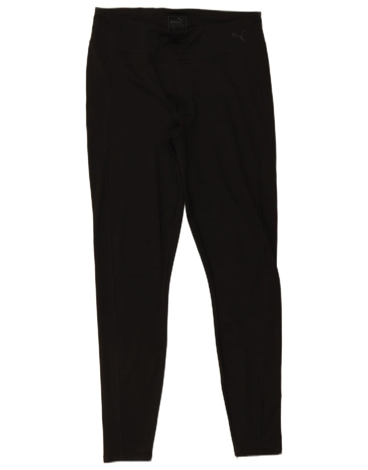 PUMA Damen Leggings UK 16 Large Schwarz Polyester