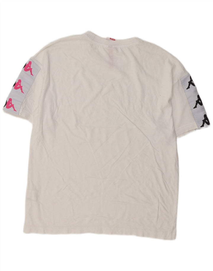 Kappa Herren-T-Shirt mit Grafik, mittelweiße Baumwolle