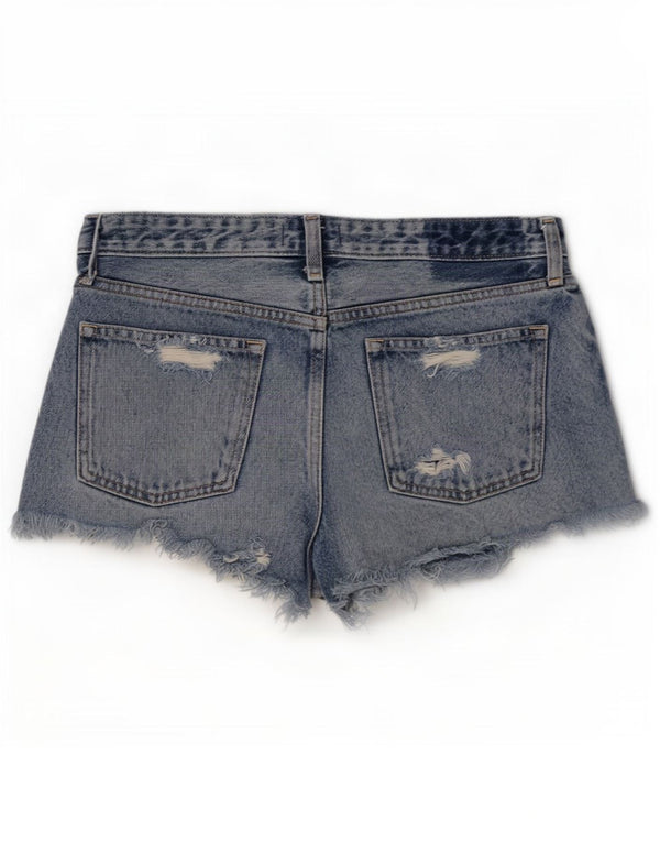 Abercrombie & Fitch Damen Super Low Denim Shorts US 6 Medium W30 Blau