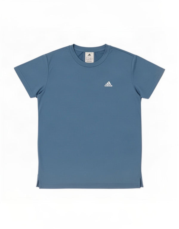 Adidas Damen Aeroready T-Shirt Top UK 8/10 Small Blau Polyester