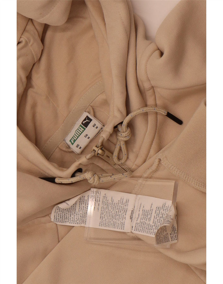 Puma Herren-Kapuzenpullover mit Reißverschluss, mittelbeige Baumwolle