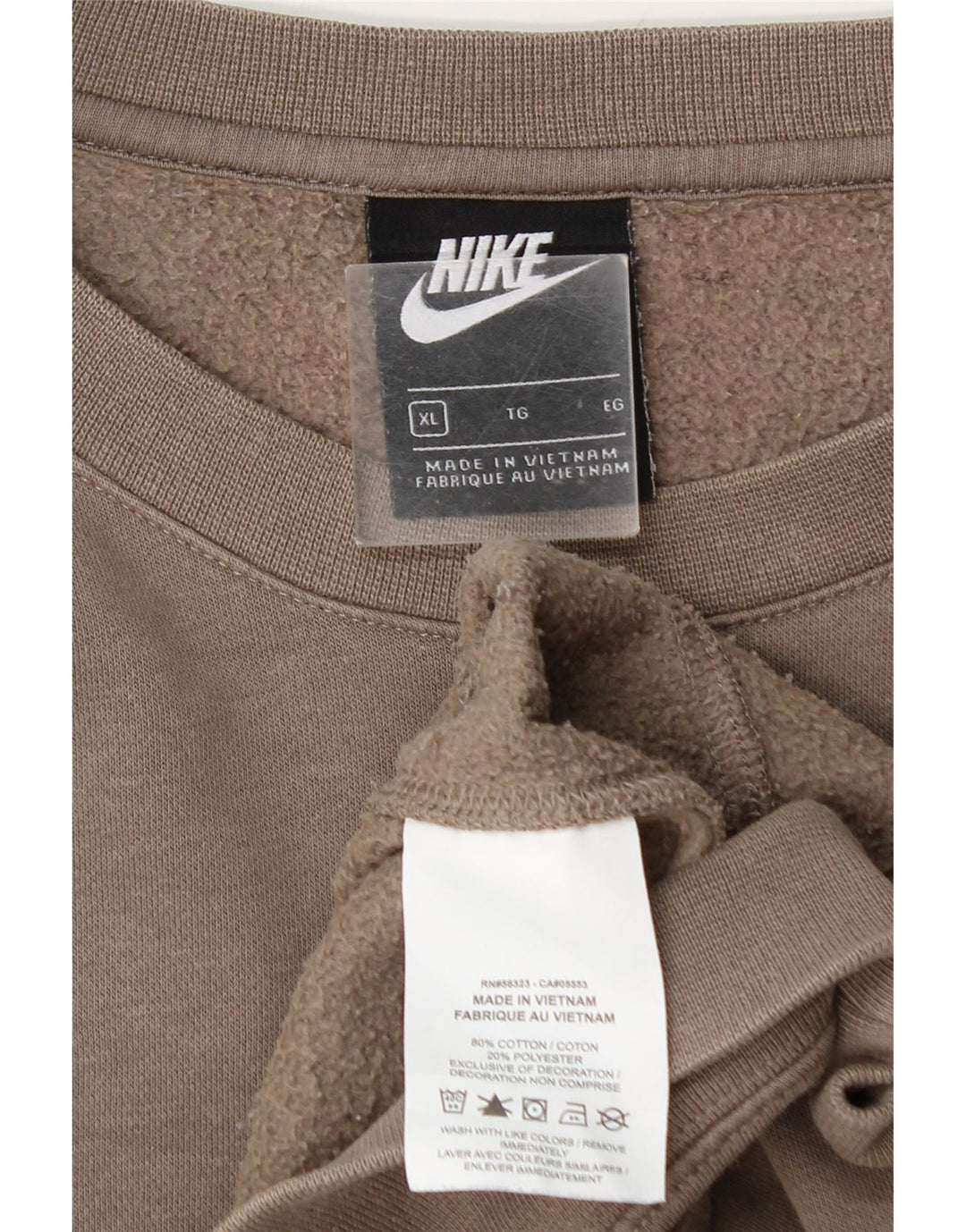 Nike Herren Sweatshirt Pullover XL Grau Baumwolle