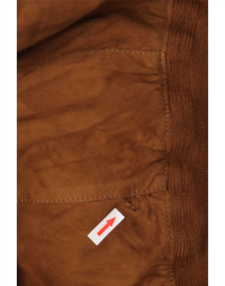 Vintage Herren Wildlederjacke IT 48 Medium Beige