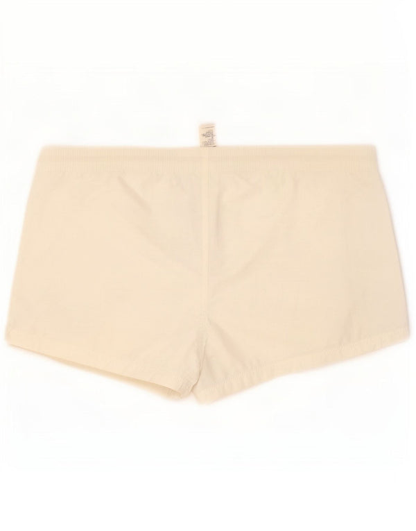 Diesel Womens Low Waist Graphic Casual Shorts Medium W30 Weiße Baumwolle