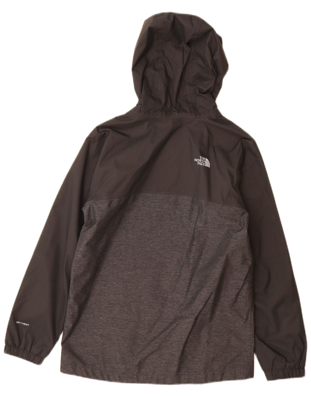 The North Face Jungen-Regenjacke mit Kapuze, 9–10 Jahre, Mittelgrau, Farbblock