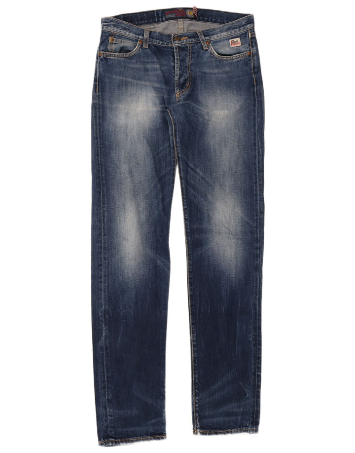 Roy Rogers Herren Straight Jeans IT 45 Small W31 L34 Blau