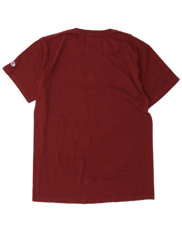 Champion Herren Harvard Regular Graphic T-Shirt-Oberteil aus mittlerer kastanienbrauner Baumwolle