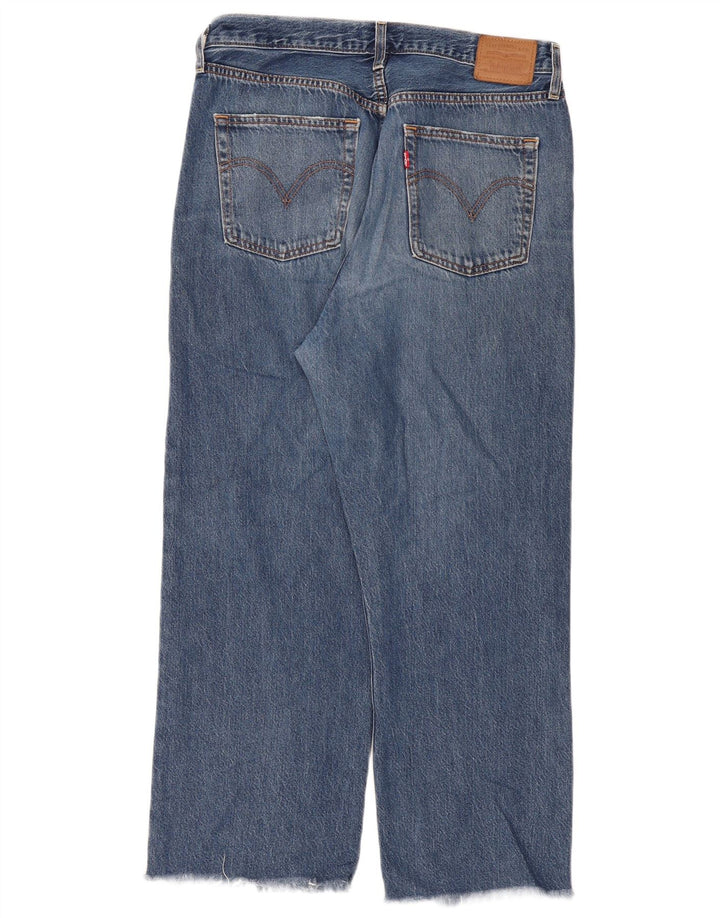 Levi's Damen Ribcage Straight Jeans W32 L29 Blaue Baumwolle