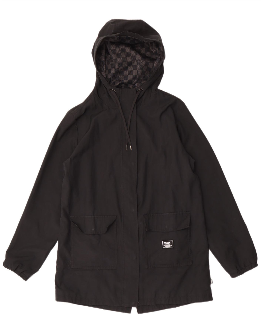 Vans Damen-Regenmantel mit Kapuze, UK 14, mittelschwarz, Polyester