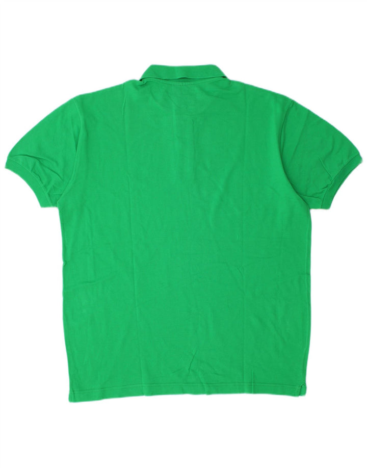 Rifle Herren-Poloshirt aus mittelgrüner Baumwolle