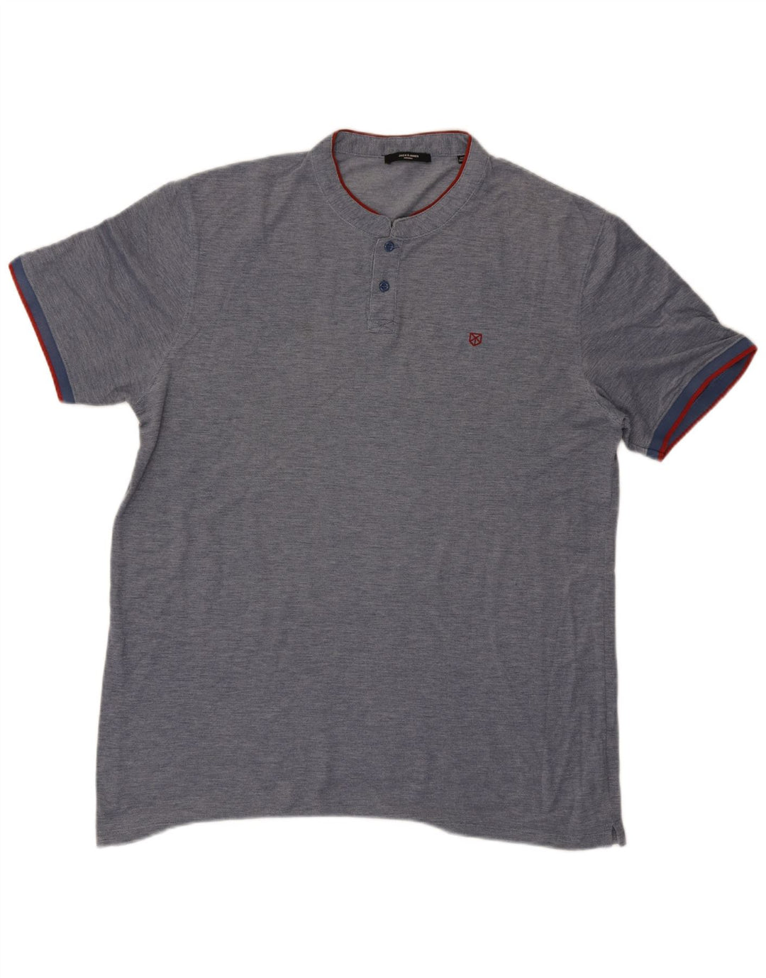 Jack & Jones Herren T-Shirt Top 2XL Marineblau meliert