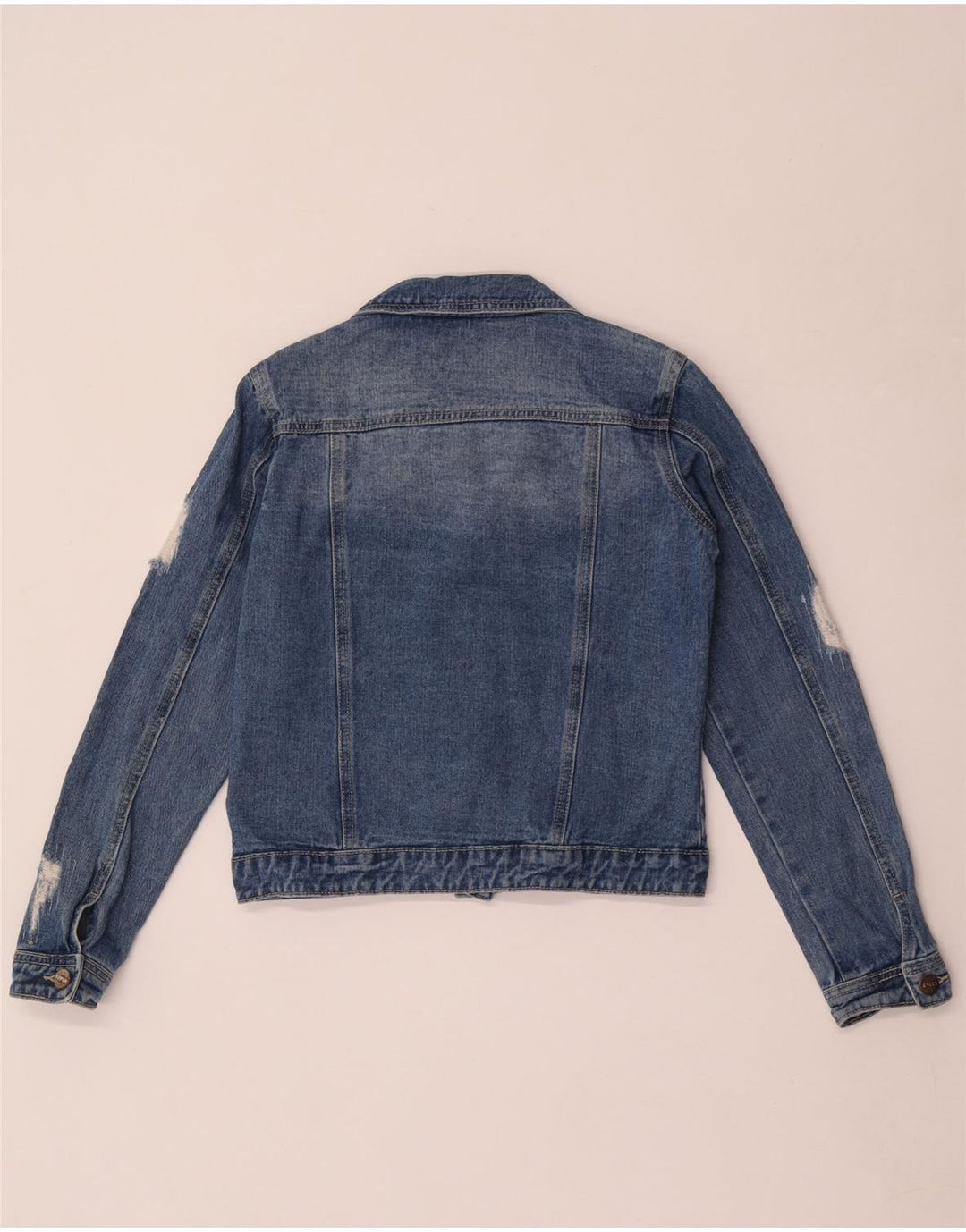 Lipsy Jeansjacke für Mädchen, 13–14 Jahre, blaue Baumwolle
