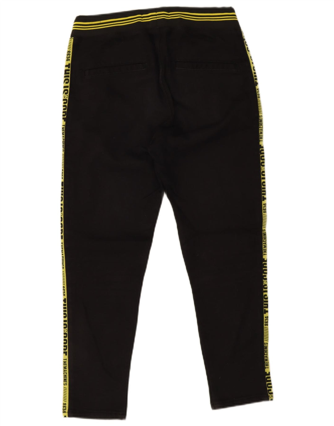 Zara Herren-Trainingshose mit Grafik, Größe S, Schwarz, Polyester