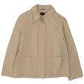 Trussardi Jeans Damen Bomberjacke IT 44 Mittelbeige Baumwolle