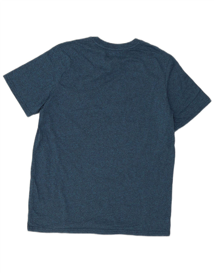 Superdry Herren Grafik-T-Shirt-Oberteil, groß, blau meliert