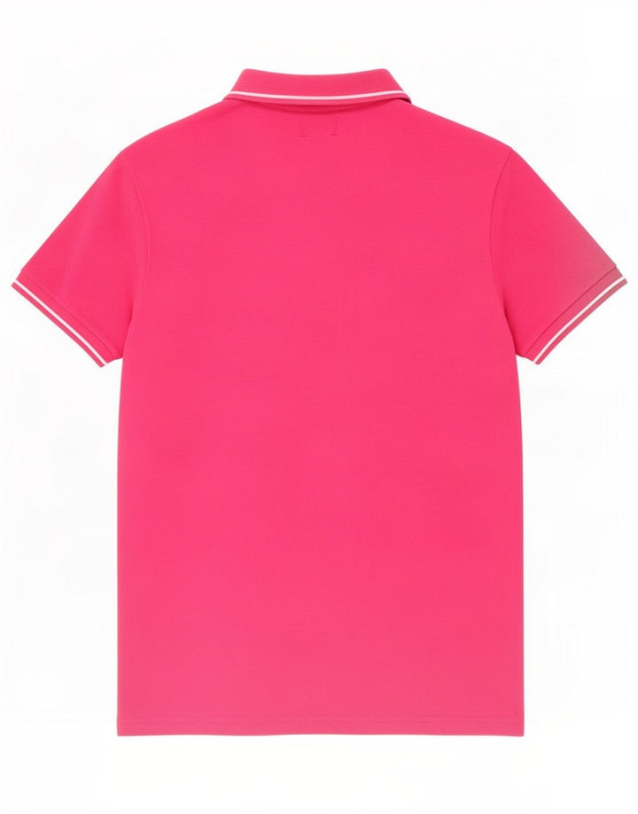 Pierre Cardin Herren-Poloshirt aus mittelrosa Baumwolle