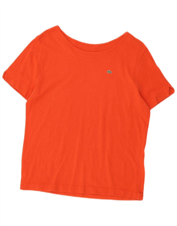 LACOSTE Damen T-Shirt Top Größe 48 XL Orange