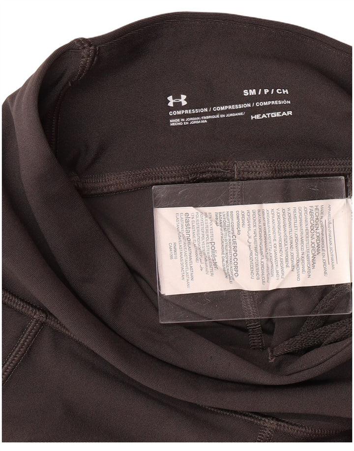 UNDER ARMOUR Damen Heat Gear Leggings UK 8 Small Grau Farbblock