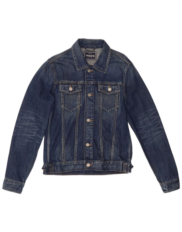 Jack & Jones Herren-Jeansjacke, UK 38, mittelmarineblaue Baumwolle