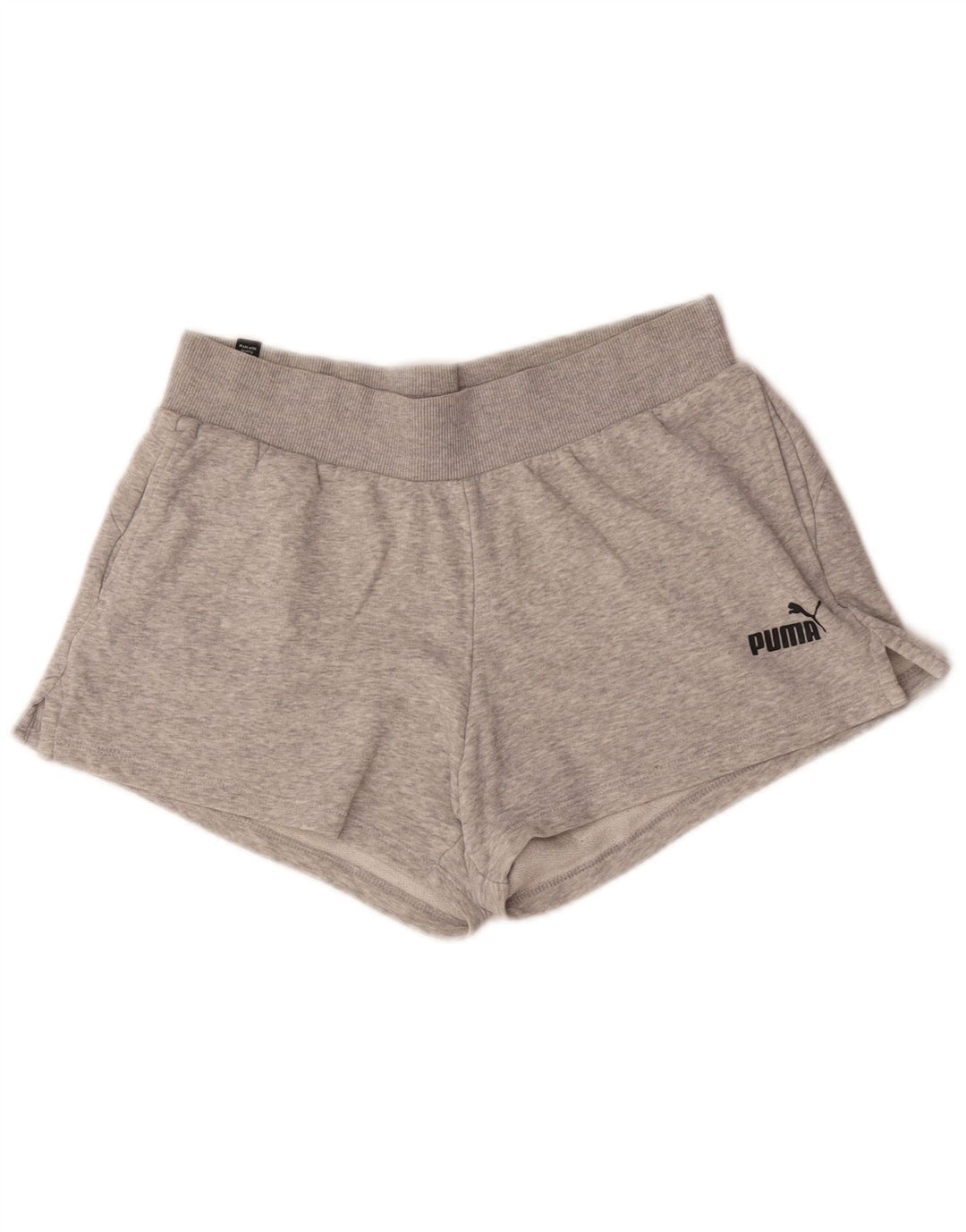 Puma Damen Sportshorts UK 14 Mittelgraue Baumwolle
