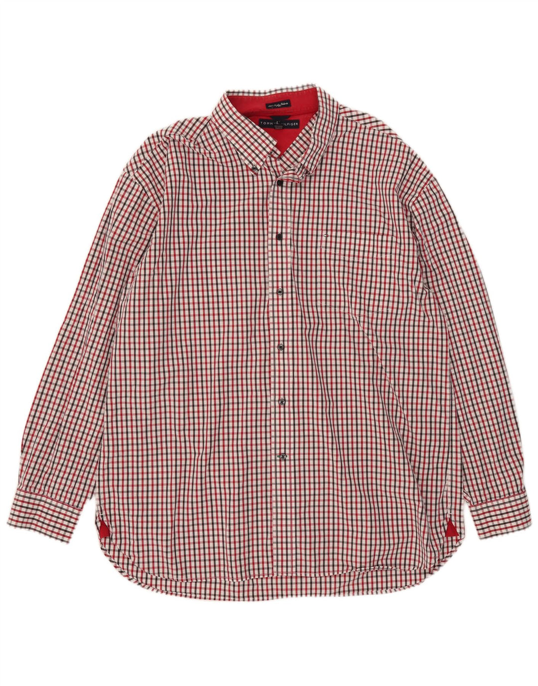 Tommy Hilfiger Herrenhemd XL rot kariert