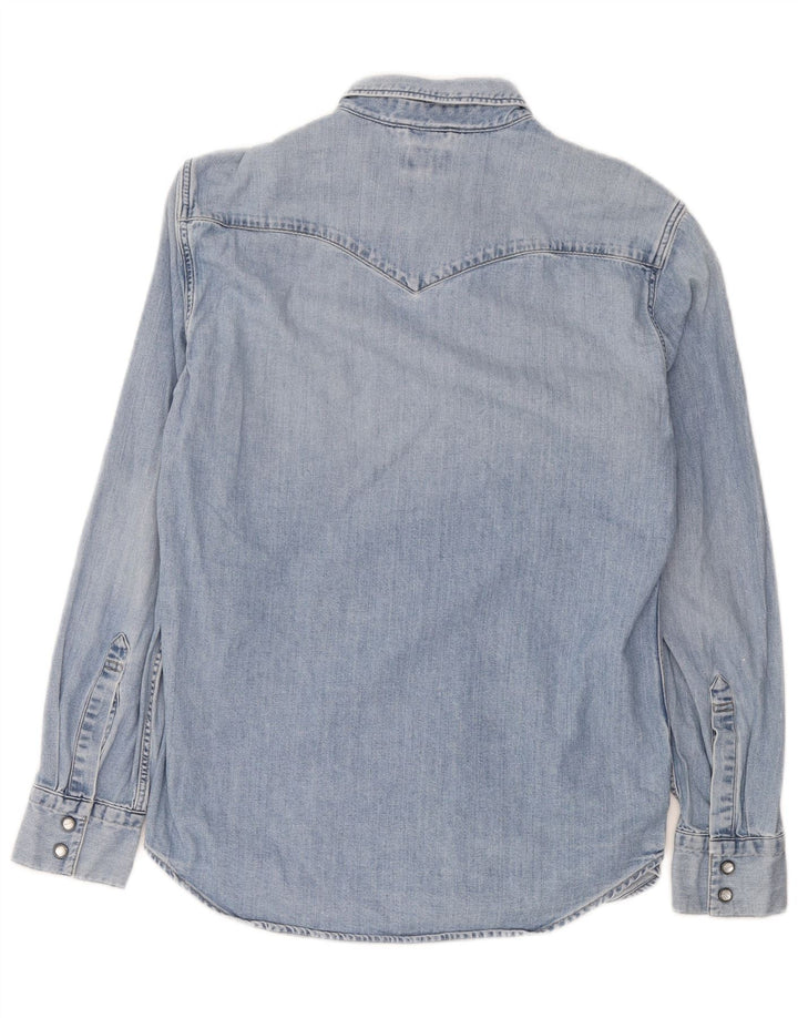 Levi's Herren-Jeanshemd aus mittelblauer Baumwolle