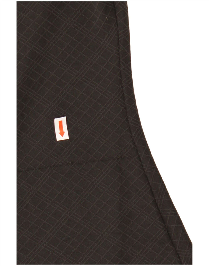 ADIDAS Damen Climacool Poloshirt UK 10 Small Schwarz Geometrisch Polyester