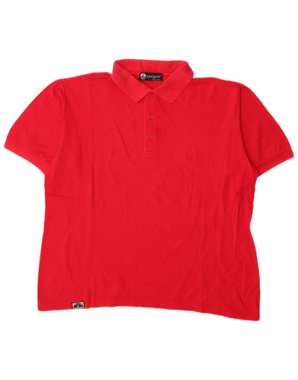 Navigare Herren Poloshirt 2XL Rote Baumwolle