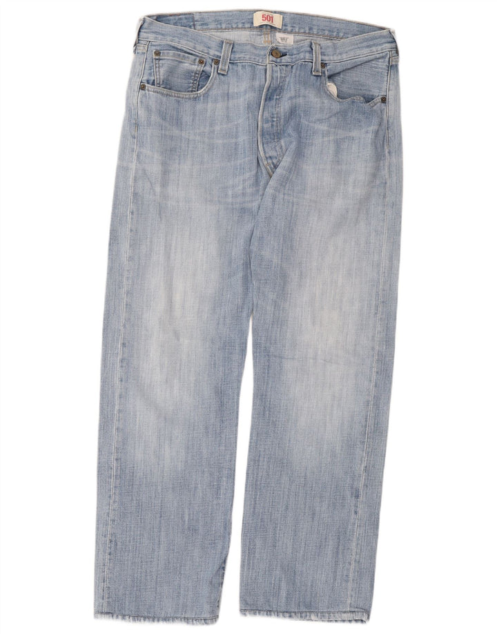Levi's Herren 501 Straight Jeans W36 L32 Blaue Baumwolle