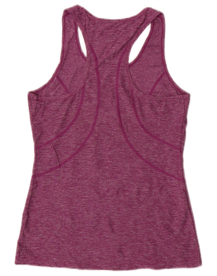 REEBOK Damen-Trägershirt UK 6 XS Lila meliertes Polyester